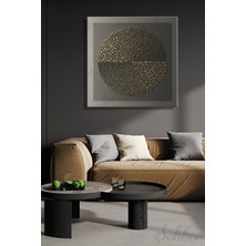 Şehber Modern Dekoratif Tekli Kanvas Duvar Tablosu Kare Salon Mutfak Yatak Odası Ofis Geometrik Tasarım