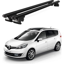 Today Auto Venüs Renault Scenic 7 Posti (2013-2016) Uyumlu Siyah Ara Atkı Port Bagaj Tavan Barı