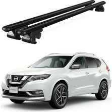 Today Auto Venüs Nissan X-Trail (2014-2022) Uyumlu Siyah Ara Atkı Port Bagaj Tavan Barı