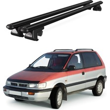 Today Auto Venüs Mitsubishi Space Runner (1991-2001) Uyumlu Siyah Ara Atkı Port Bagaj Tavan Barı