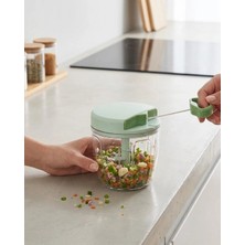 Aylina Mey Ithalat® Ipli Manuel Sebze Doğrayıcı 5 Bıçaklı Pratik Mutfak Rondosu