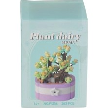 Butik Mey Ithalat® P1256 Simülasyon Çiçek Serisi 263 Parça Block Oyuncak