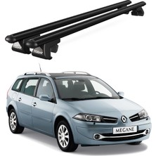 Today Auto Venüs Renault Megane Station Wagon (2002-2009) Uyumlu Siyah Ara Atkı Port Bagaj Tavan Barı
