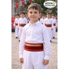 Asya Pazarlama Erkek Çocuk Gösteri Bel Kuşağı, Okul Gösterisi Bel Kuşağı, Folklor Mehter Kostüm Bel Kuşağı,keşan