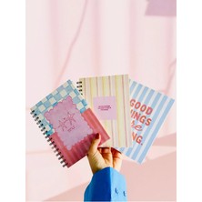 Giala Paperwork Gıala A5 Spiralli Sert Kapak Defter Seti (3’lü Set) / Çizgili