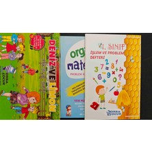 Deniz ve Limon Hikaye Seti + 1. Sınıf Işlem ve Problem Defteri + Organik Matematik Problem Kitabı