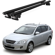 Today Auto Venüs Kia Cee'd Sportywagon (2006-2012) Uyumlu Siyah Ara Atkı Port Bagaj Tavan Barı