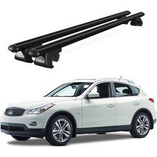 Today Auto Venüs Infiniti QX50 (2013 ve Sonrası) Uyumlu Siyah Ara Atkı Port Bagaj Tavan Barı