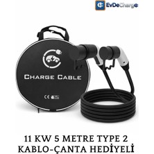 Bemis 11 Kw Tip 2 Kablo Şarj Seti | 5 Metre | Çanta Hediyeli