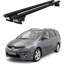 Today Auto Venüs Mitsubishi Grandis (2003-2011) Uyumlu Siyah Ara Atkı Port Bagaj Tavan Barı