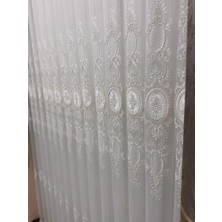 Nivemes Home Nivemeshome Hazel Aplik3 Ekru 1/2,5 Pileli Bambu Tül Perde