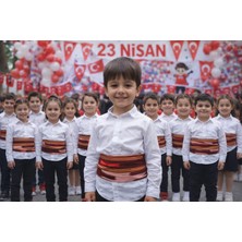 Asya Pazarlama Erkek Çocuk Gösteri Bel Kuşağı, Okul Gösterisi Bel Kuşağı, Folklor Mehter Kostüm Bel Kuşağı, Keşan