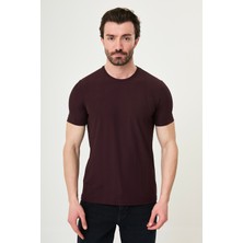 MCR Çizgili Slim Fit Bisiklet Yaka Erkek T-Shirt
