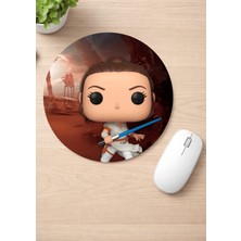 Eylül Design Star Wars Baskılı Yuvarlak Kaydırmaz Mousepad Ergonomik Mouse Pad