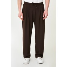 MCR Düz Oversize İpli Pileli Geniş Paça Erkek Pantolon