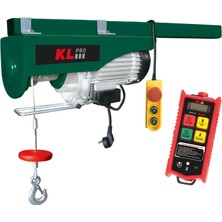Klpro KLV250-RC 1000WATT 250/500KG Uzaktan Kumandalı Elektrikli Halatlı Vinç