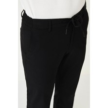 MCR Desenli Super Slim Fit Beli Lastikli İpli Erkek Pantolon