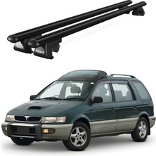 Today Auto Venüs Mitsubishi Chariot (1997-2003) Uyumlu Siyah Ara Atkı Port Bagaj Tavan Barı