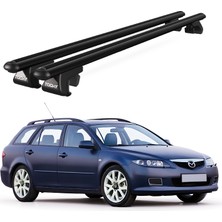 Today Auto Venüs Mazda Atenza Station Wagon (2002-2008) Uyumlu Siyah Ara Atkı Port Bagaj Tavan Barı