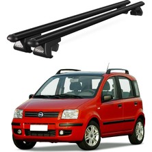 Today Auto Venüs Fiat Panda (2003-2012) Uyumlu Siyah Ara Atkı Port Bagaj Tavan Barı