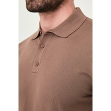 MCR Düz Slim Fit Polo Yaka Erkek Triko T-Shirt