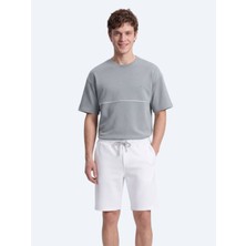 Kip Gri Düz T-Shirt