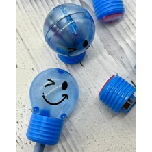 Kağıt Gemi Kawaii Mavi Ampul Kalemtraş / Kalem Açacağı