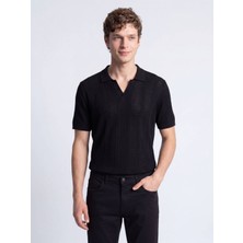 Kip Siyah Çizgili Triko