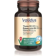 Indispensablely Validus Fresh Breath Cloveoil + Oreganooil + Peppermintoil 90 Softgel