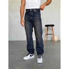 WE11 Koyu Lacivert Baggy Pantolon