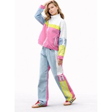 by Eylül Ertürk Colormix Pembe Detaylı Kot Pantolon