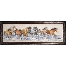 Indispensablely Works Çapraz Dikiş Kalıbı Resim, Atlar Için