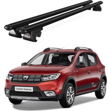 Today Auto Venüs Dacia Sandero Stepway (2013-VE Sonrası) Uyumlu Siyah Ara Atkı Port Bagaj Tavan Barı
