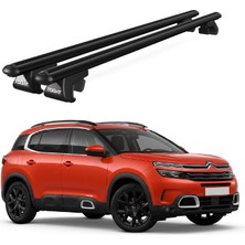 Today Auto Venüs Citroen C5 Aircross (2019-2021) Uyumlu Siyah Ara Atkı Port Bagaj Tavan Barı