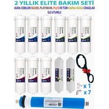 As Water Ihlas Aura Cebilon Sılver, Plus, Platınıum Uyumlu 2 Yıllık Filtre Seti Elite Serisi Vontron Membran