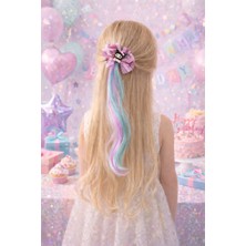 Vitrinmixmini Kuromi Figürlü Kız Çocuk Saç Tokası | Pastel Renkli Uzun Saç Aksesuarı