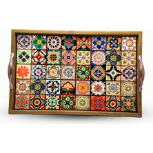 Porcelland 25X40 cm Piksel Mozaik Tepsi