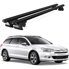 Today Auto Venüs Citroen C5 Station Wagon (2008 ve Sonrası) Uyumlu Siyah Ara Atkı Port Bagaj Tavan Barı