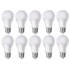 CT-4266 Cata 10 Adet 12W Beyaz Işık LED Ampul 1200LM Ömrü 15000 Saat Akkor Ampullere Kıyasla Güç Aralığı 80W Cata LED Ampul Aynı Işığı 12W Enerji Tüketimi ile Tasarruf Sağlar Örijinal Ürün