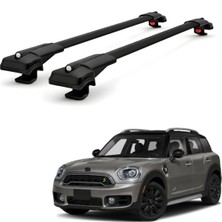 Cross Oto Aksesuarları Mini Countryman F60 (2017–2023) için Ara Atkı Tavan Barı , Araca Özel , Kilitlenebilir Araç Üstü Ekipman Taşıma Barı (2 Adet)