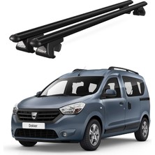 Today Auto Venüs Dacia Dokker Van (2012 ve Sonrası) Uyumlu Siyah Ara Atkı Port Bagaj Tavan Barı