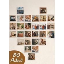fotografyabaskı 80 Adet Mini Kare Fotoğraf Baskısı 5,8x5,8 cm