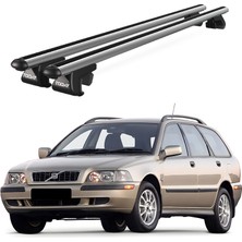 Today Auto Venüs Volvo V40 Sw (1995-2004) Uyumlu Gri Ara Atkı Port Bagaj Tavan Barı