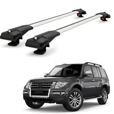 Cross Oto Aksesuarları Mitsubishi Pajero V80 2006-2021 için Ara Atkı Tavan Barı , Araca Özel , Kilitlenebilir Araç Üstü Ekipman Taşıma Barı (2 Adet)