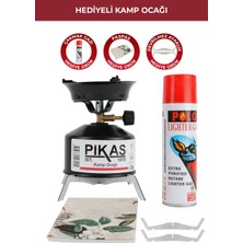 Pikas Iksa Devrilmez Ayaklı Portatif Kamp Ocağı, Çaydanlık Halısı Hediye