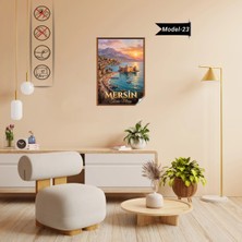 Akıllı Kağıt Türkiye Iller Tablo - Poster Mersin (Model-23)