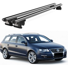 Today Auto Venüs Volkswagen Passat B6 Sw (2005-2010) Uyumlu Gri Ara Atkı Port Bagaj Tavan Barı