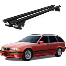 Today Auto Venüs Bmw 3 Series Touring (1996-1999) Uyumlu Siyah Ara Atkı Port Bagaj Tavan Barı