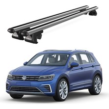 Today Auto Venüs Volkswagen Tiguan (2016 ve Sonrası) Uyumlu Gri Ara Atkı Port Bagaj Tavan Barı