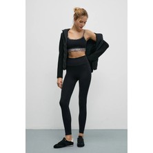 Urban Beat VYNEORA Kadın Esnek Ve Yumuşak Dokulu Siyah Tayt